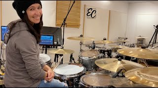 Emmanuelle Caplette is Testing Dialtune Brass Snare 14X65 [upl. by Zosima]