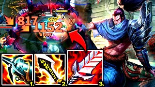 YASUO TOP IS MY 1 PICK TO DEMOLISH EVERYONE 1 BEST BUILD  S14 Yasuo TOP Gameplay Guide [upl. by Colis771]