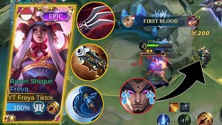 FREYA AGGRESSIVE SKIL VS YU ZHONG AGGRESSIVE LIFESTEAL DI EXP  CARA FREYA ROTASI  MOBILE LEGENDS [upl. by Mullane191]