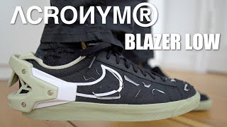 THESE ARE INSANE  ACRONYM NIKE BLAZER LOW REVIEW amp ON FEET  HOW TO STYLE [upl. by Sobel]