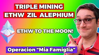 TRIPLE MINING ETHW ZIL ALEPHIUM Tutorial Windows y HiveOS [upl. by Ahser]