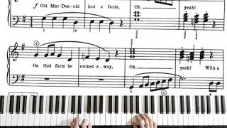 Bastien piano basic Level 2 Old MacDonald Rocks [upl. by Eileek1]