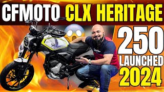 CFMOTO CLX HERITAGE 250 LAUNCHED 2024 cfmotopakistan8388  The Best In Town  BIKE MATE PK [upl. by Iaria993]