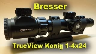 AR15 Mounted Bresser TrueView Konig 14x24 Scope REVIEW [upl. by Arekahs]