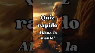 Quiz rapido CULTURA GENERALE [upl. by Enihsnus]