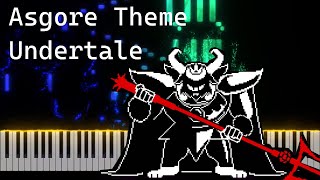 Asgore Theme  Undertale Piano Tutorial NivekPiano [upl. by Ahsenav606]