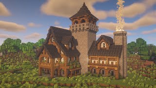 Minecraft Medieval Mansion Tutorial [upl. by Monia235]