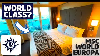 MSC World Europa  Cabin Tour amp Review [upl. by Glenine]