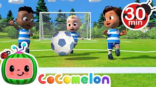 30 MIN  Soccer Song  Fun with Friends  CoComelon Nursery Rhymes amp Kids Songs [upl. by Innos]