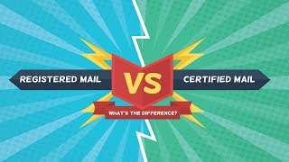 The Difference Between Registered amp Certified Mail [upl. by Aneert]