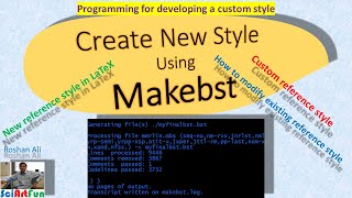 Learn LaTeX  How to create new reference styles with Makebst  Tutorial 11 [upl. by Neukam]