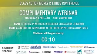 Complimentary Webinar 2024 Class Action Money amp Ethics Conference [upl. by Odraboel977]