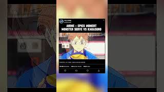 Anime epic moment haikyuuanime animeedit anime karasuno haikyuuxyn hinata volleyball anime [upl. by Nyrroc]