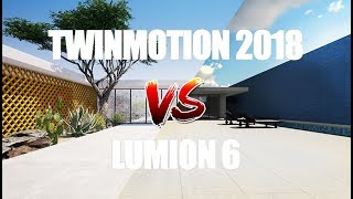 Twinmotion 2018 vs Lumion 6  quick comparison [upl. by Ydrah]