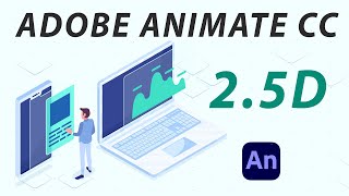 ADOBE ANIMATE CC 2024 TUTORIAL  25D ANIMATION  HTML5 ANIMATED BANNER [upl. by Rillis243]