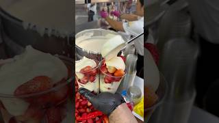 Fresas con crema casera fresas viral parati trend foodie foryou tendencia [upl. by Thistle981]