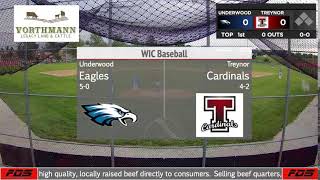 Treynor vs TriCenter  Varsity Baseball [upl. by Lletnohs447]