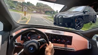 2024 BMW iX M60 POV Driving Impressions [upl. by Aneehta]