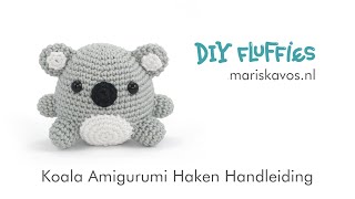 Kobi de Koala Amigurumi haakpatroon Nederlands [upl. by Eran]