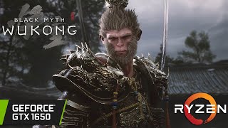 Black Myth Wukong  GTX 1650  All Settings Tested  Unreal Engine 5 [upl. by Paapanen536]