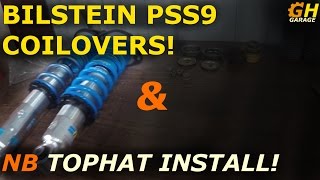 Bilstein PSS9 Coilover Assembly with NB Mounts amp First Drive  Reborn Turbo Miata Build 17 [upl. by Fiertz]