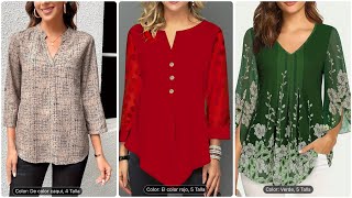 Blusas Cómodas Casuales para Vestir en el día a díaModelos que te gustarán [upl. by Soirtimid]