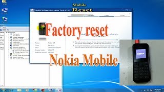 How to Factory Reset Nokia Mobile with Nokia Software Recovery Tool 8125 [upl. by Hyland]