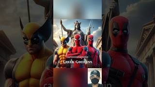 Greek Goddess Statue  Spiderman Wolverine and Deadpool ai avengers marvel brawlstars [upl. by Eniamrahc]