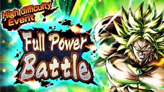 LEGENDARY SUPER SAIYAN BROLY FULL POWER BATTLE  Dragon Ball Legends [upl. by Helsie]