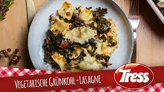 Vegetarische GrünkohlLasagne  TRESS REZEPTE [upl. by Brottman946]