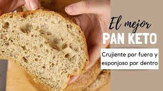 El PAN KETO que sabe a pan de verdad 😱 🍞  crujiente por fuera y esponjoso por dentro LISTO EN 1H ⏰ [upl. by Eitsyrhc]