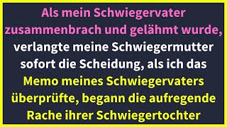 Als mein Schwiegervater zusammenbrach und gelähmt wurde verlangte meine Schwiegermutter sofort [upl. by Arytal]