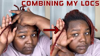 How to Combine Locs  Seamless Combination No Thread [upl. by Arnelle]