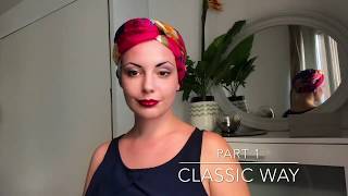 Chemo and Hair Loss Scarf Tying Guide  part 1 of 3 [upl. by Inaliel]