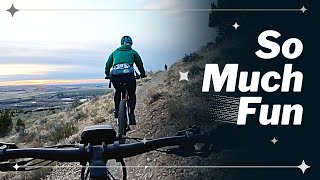 Beautiful MTB Night Ride With FrugalFitMom  Magicshine Monteer 12000 [upl. by Odracer]