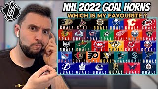 Reacting to NHL Goals Horns 20212022 Season SOO MANY VARIATIONS [upl. by Elum327]