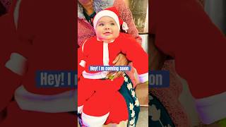 cutebaby merrychristmas santa christmas babyshorts cute baby ytshorts status funny laugh [upl. by Elreath983]