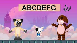 Dogs ABCs  Alphabet Learn Capital Uppercase Lowercase Letters for Kids cute pups doggies learn sing [upl. by Wolfram113]