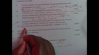 Periodic tableKcse 2004 Chemistry pp2 Properties of halogens [upl. by Arod]