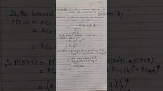 Mean and variance of binomial distribution [upl. by Neelram]