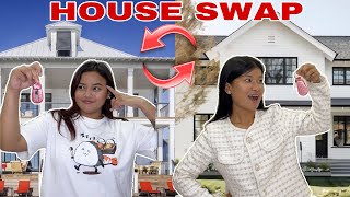 HOUSE SWAP FOR 24 hours with thisissharmy 🏡 [upl. by Kalfas]