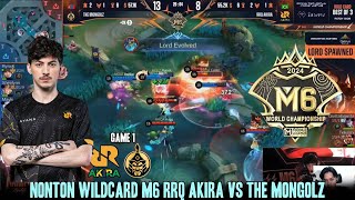 NONTON RRQ PAKE SKIN CLAUDE M6  GAME 1 RRQ AKIRA VS THE MONGOLZ WILCARD [upl. by Hakkeber]