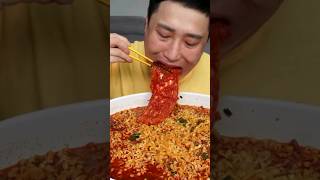 ASMR SUPER SPICY 🌶️🍜🔥 NOODLES amp KIMCHI [upl. by Norreg]