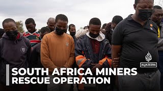 South Africa miners Minister says rescue operation will now begin [upl. by Abramson468]