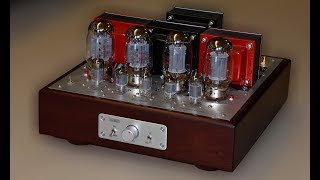 KT88 EL34 compatible tube audio amplifier FLUXION FMK6 PP UL mode [upl. by Kidd]