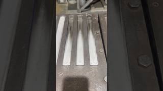 Pouring a tinlead based alloy into 1kg bars moltenmetal work satisfying [upl. by Mcspadden]