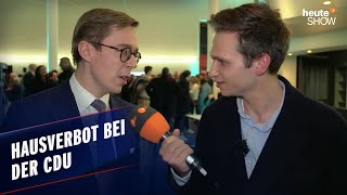 Die CDU lässt uns nicht rein – Fabian Köster findet trotzdem einen Weg  heuteshow vom 01032024 [upl. by Dera]