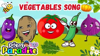 Learn Vegetables in 5 MINUTES with this FUN Song  Poem Paradise  Nursery Rhymes [upl. by Ainsworth]