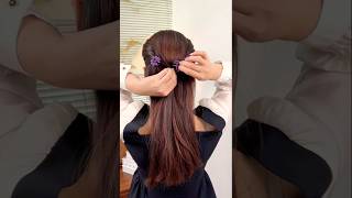 Trendy hairstyles tutorial simple short youtbeshort viralshorts viralvideo [upl. by Crespi]