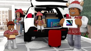 MOVING INTO OUR CHRISTMAS HOME DECORATING Roblox Bloxburg Roleplay [upl. by Anyak58]